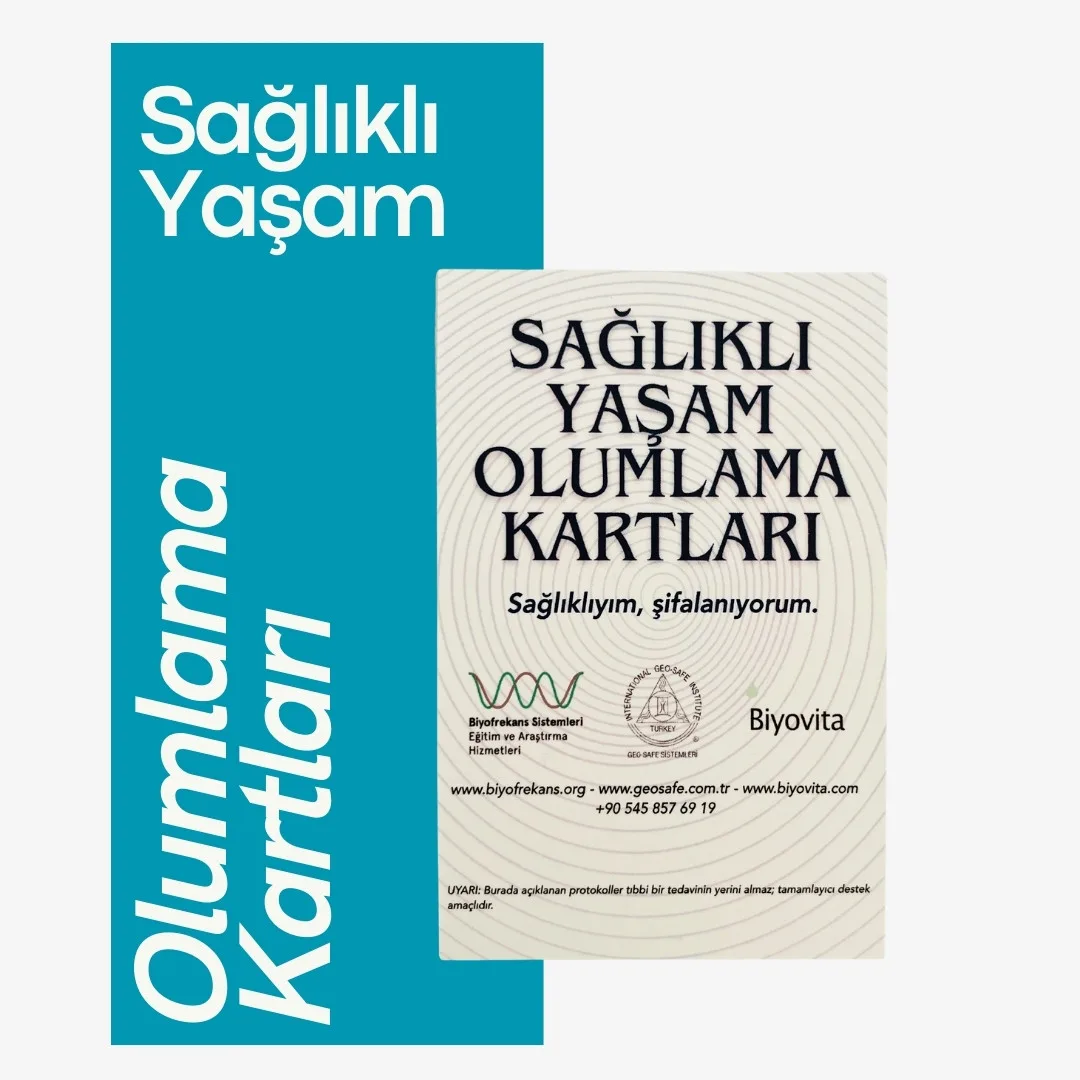 sağlıklı yaşam olumlama kartı