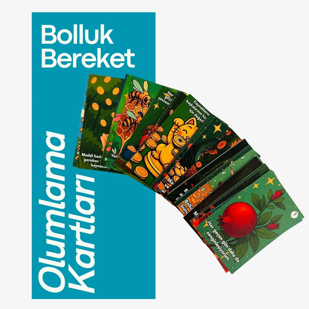 Bolluk bereket olumlama kartları
